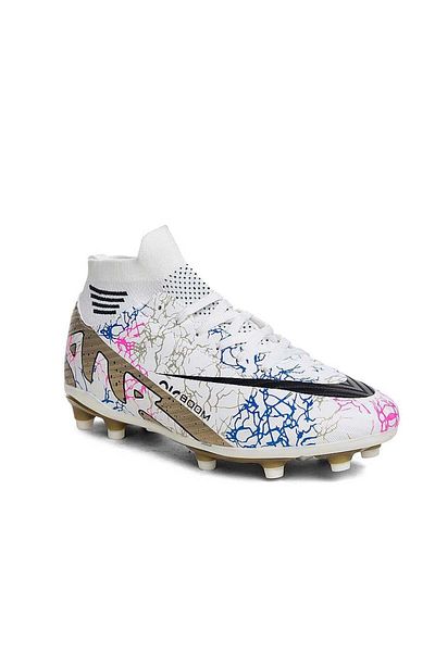 MEKOS White Boy's Football Boots