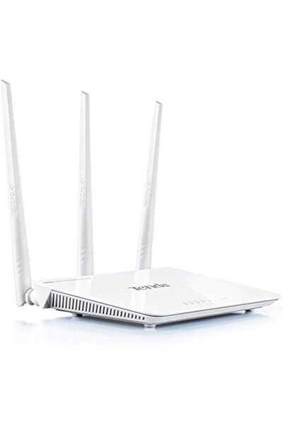 Tenda موسع/راوتر إشارة واي فاي F3 N300، أبيض (نطاق واحد)