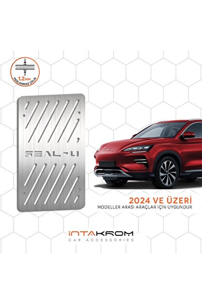 BYD Seal - U DMi uyumlu Krom Ayak Dinlendirme Pedalı 2024 Ve Üzeri