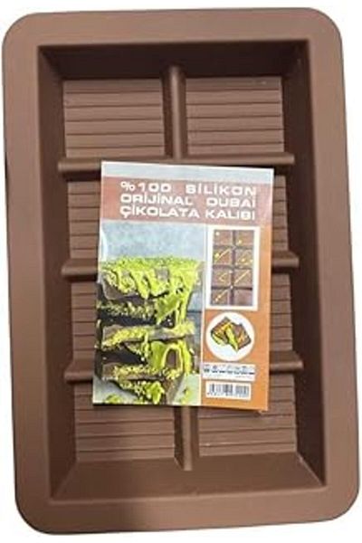 Hepta Collection Evefix Dubai Chocolate Mold Silicone Candy Bar Molds Thick Chocolate Mold