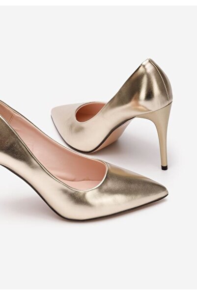 B T Shoes Pantofi Stiletto Aurii Donia