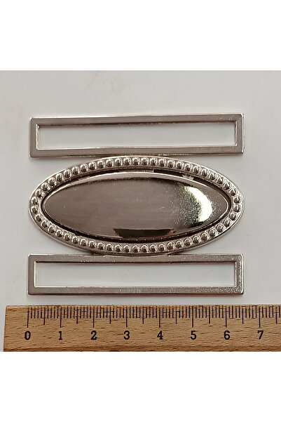AĞIRSOY 5 пар срібних металевих пряжок для жіночих ременів з ефектом сріблення