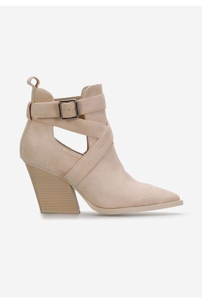 B T Shoes Botine Rayana bej de toamnă
