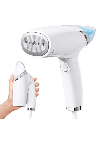 COOYA Handheld Steam Iron, 2 in 1 Portable Foldable Garment Mini, for Fabrics and Clothes