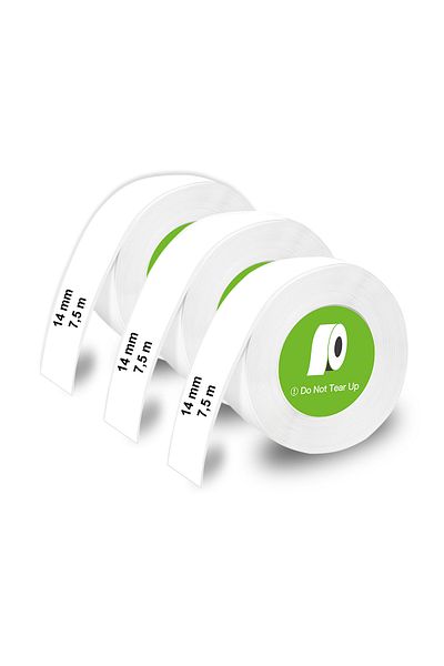 Olympia 3 Pack Thermal Printer Adhesive Roll Labels 180 Pieces White - 14 mm X 40 mm