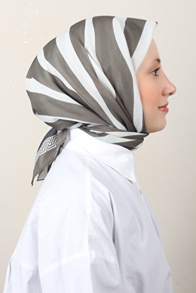 Eşarppark Lux Soft Pamuklu Eşarp 4040-211 Haki