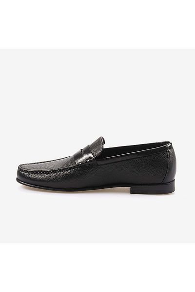 Kemal Tanca Gold Genuine Leather Men's Loafer Shoes 21509