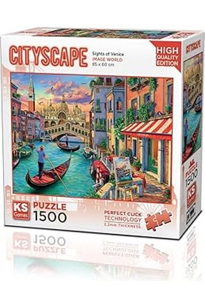 Ks Puzzle 22029 Sights of Venice 1500 Piece Puzzle -
