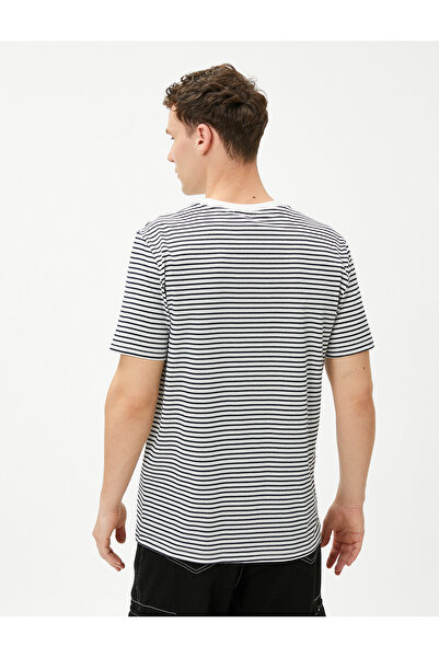 Koton College T-Shirt Embroidered Crew Neck Short Sleeve