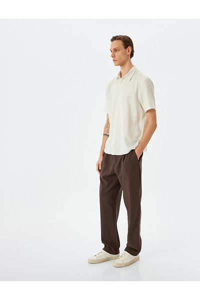 Koton Cotton Buttoned Regular Fit Short Sleeve Shirt