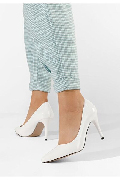 B T Shoes Παόλα Λευκές Γόβες Στιλέτο