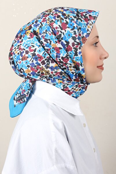 Eşarppark Lux Soft Pamuklu Eşarp 4040-197 Mavi