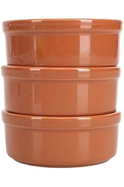 Hepta Collection Porland Brown 3-Piece Oven & Casserole Set 10cm