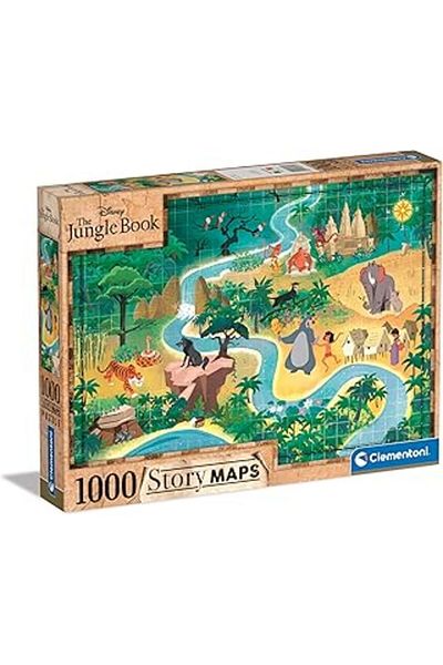 CLEMENTONI 1000 El. Story Maps - Jungle Book