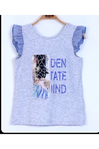Toontoy Tricou cu imprimeu text pentru fetiță