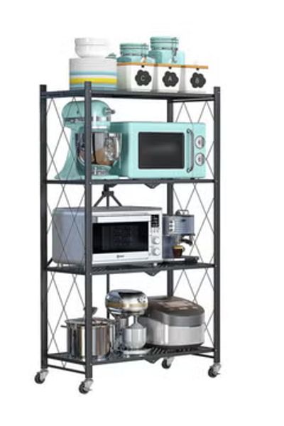 Primo Plus kitchen storage rack 4 Layer Black