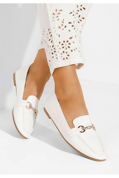 B T Shoes Mocasini dama eleganti albi Acuna