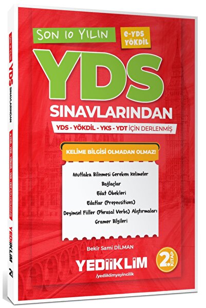 Yediiklim Yayınları YDS E-YDS YÖKDİL Son 10 Yılın YDS Kelimeleri 2.Kitap