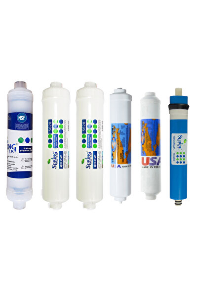 Spring Water Bio Su Arıtma Cihazı İçin 6'lı Filtre Set