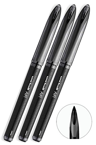 Artlantis Μαύρο στυλό πιλότου 3 τεμαχίων Uniball Air Micro 0,5 mm Roller Pilo...