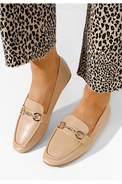 B T Shoes Mocasini dama eleganti bej Acuna