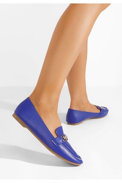 B T Shoes Mocasini dama eleganti albastri Acuna