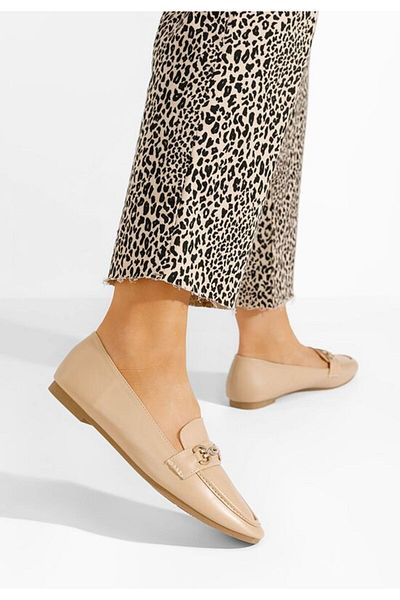 B T Shoes Mocasini dama eleganti bej Acuna