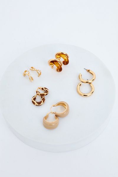 Penti Alen Gold-Ohrring-Set