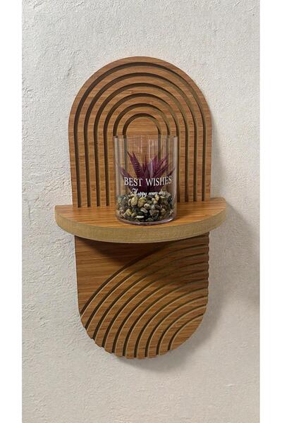 kayawood Ahşap (MDF) Dekoratif Duvar Rafı - (45*20 CM)