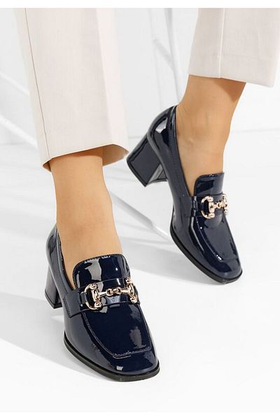 B T Shoes Mocasini cu toc Ixea V2 navy