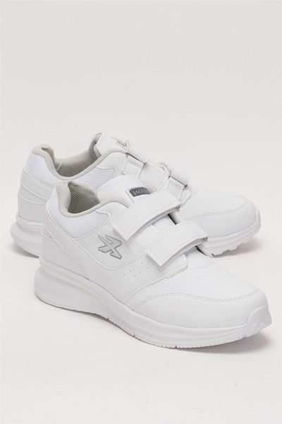 Liger White Women's Sneakers - VelCro Casual DesiGn