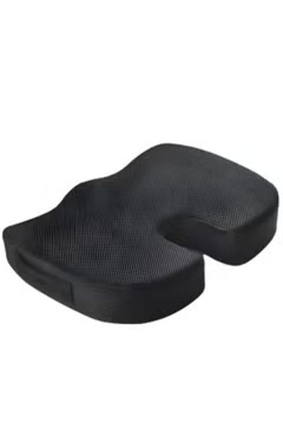 Primo Plus Coccyx Medical Orthopedic Memory Foam Seat Velvet Black