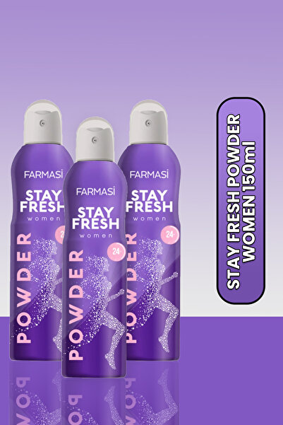 Farmasi Stay Fresh Serisi Powder Deodorant 150 Ml 3 Adet