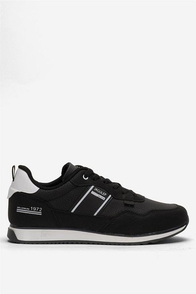 Liger Men's Casual Sneakers - Skin Lace-up, Black White