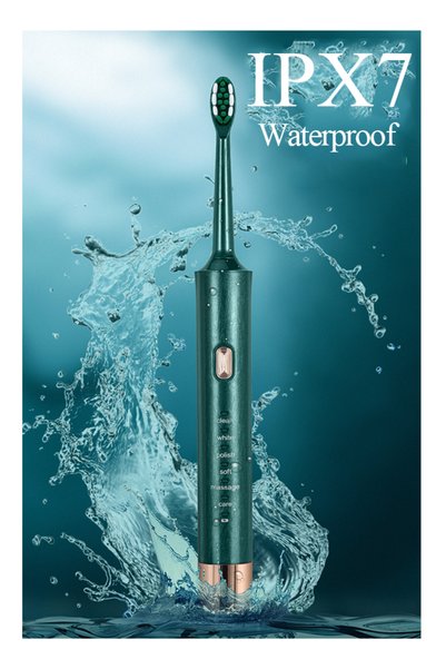 sharpdo Electric Toothbrush for Adults - 6 Powerful Cleaning & Whitening Modes with Soft Dupont Bristles