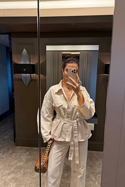 Eka Women's Stone Denim Suit Eka-0071- 240274