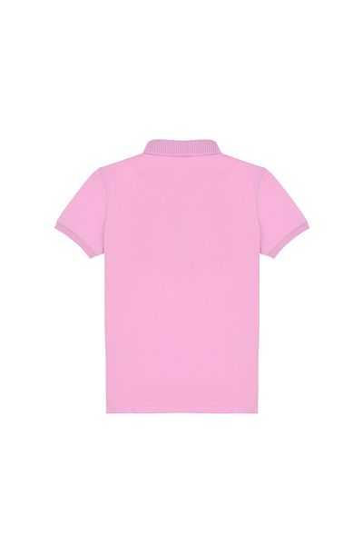 U.S. Polo Assn. Κοριτσίστικο μπλουζάκι με ροζ γιακά Polo Basic 50298183-vr211