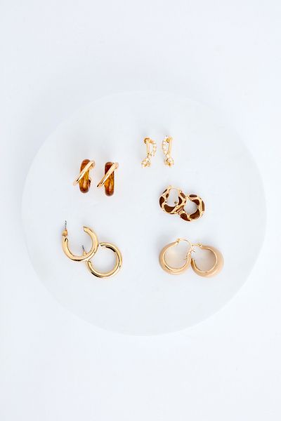 Penti Alen Gold-Ohrring-Set