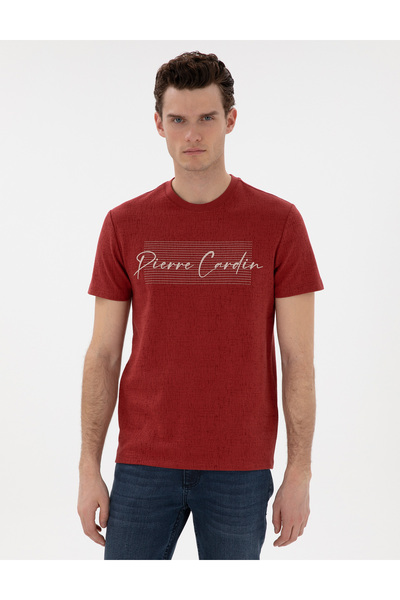 Pierre Cardin Nar Çiçeği Slim Fit Tişört 50302567-VR239