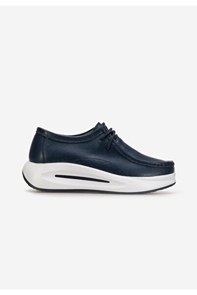 B T Shoes Mocasini dama piele Albeida V2 navy
