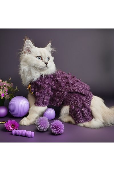 Lady Fify Wool Set Consisting of Pants, Cardigan and Bag for Cat and Dog
