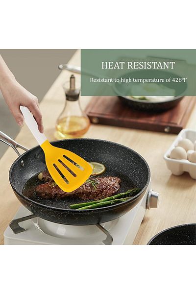 COOYA Kitchenware, Silicone Utensils Set, Food Grade Silicone, Heat Resistant, Cookware for Cooking