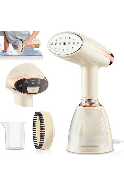 COOYA Steam Iron, 1500W 3 Speeds Steam with LED Display, 15s Heat-up, 280ml Water Tank for Travel Home
