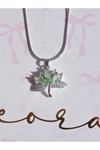 Reorah Collection Princess Tiana Leaf Kolye Çelik