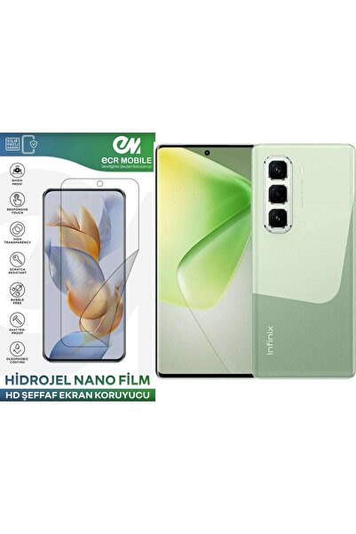 ECRMOBILE Infinix Hot 50 Pro Plus ile Uyumlu Hidrojel Ekran Koruyucu Film HD-...