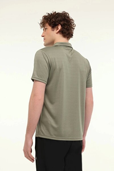 lumberjack Ανδρικό μπλουζάκι με γιακά Ct461 Sherman - Χακί