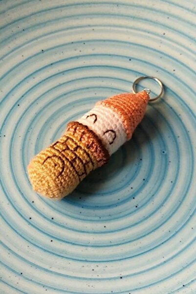 Uretti - Sibel 2453 2723 Πλεκτό Χειροποίητο Μπρελόκ Amigurumi Galata Tower