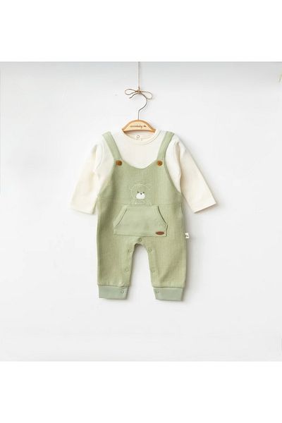Pasur Bebe Baby Boy Bear Hugs One-Piece Slopet Jumpsuit
