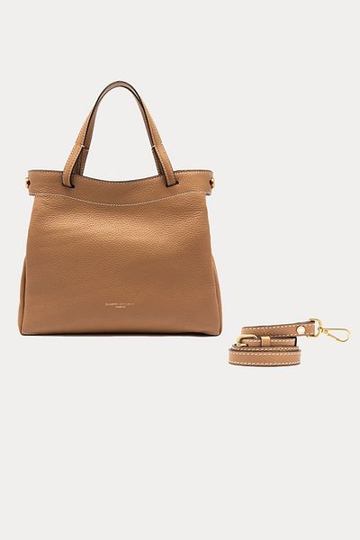 GIANNI CHIARINI Ottavia Leather Shoulder Bag