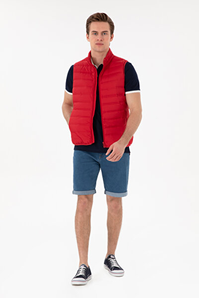 U.S. Polo Assn. Erkek Kırmızı Yelek 50299395-VR030